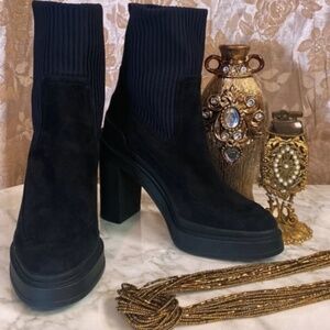 Hermès Suede Ankle Boots